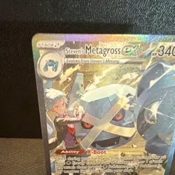Pokemon TCG Steven's Metagross EX Full Art Holo 289/217 340HP Stage 2 - Image 2