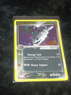 Pokemon TCG Dark Steelix Stamped 10/109 Team Rocket Returns Reverse Holo Swirl - Image 2