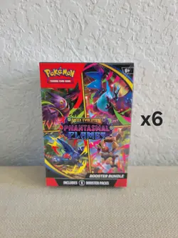 Pokemon PHANTASMAL FLAMES BOOSTER BUNDLE LOT OF 6 Booster Box Equivalent 36 Pack - Image 1