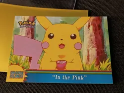Pokemon Topps In the Pink OR5 Orange Islands Blue Label 2000 Pikachu - Image 1