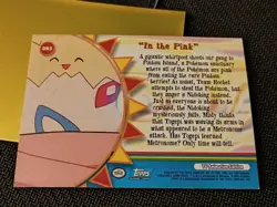 Pokemon Topps In the Pink OR5 Orange Islands Blue Label 2000 Pikachu - Image 2