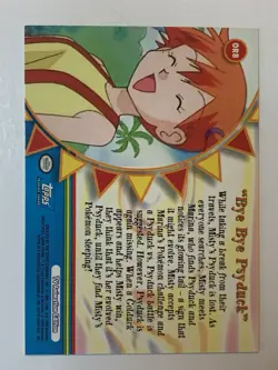 2000 Topps Pokemon #OR8 "Bye, Bye Psyduck" (D) TV Animation Series 3 - Image 2