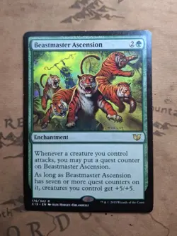 MTG Beastmaster Ascension Commander 2015 Green Rare Card LP/NM Condition - Image 3