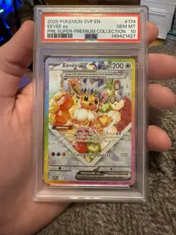 Pokemon TCG Eevee ex SV Promo #174 Holo PSA 10 Gem Mint English - Read Descrip. - Image 1