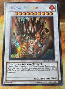 Jurrac Meteor - Secret Rare - Unlimited - HA04-EN029 Near Mint Yugioh NM - Image 3