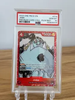 PSA 10 ~ 2023 One Piece Film RED #014 JINBE - One Piece Premium Collection Card - Image 1