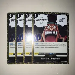 One Piece TCG Card Game - OP09-096 - My Era ... Begins!! - Playset x4 - English - Image 1