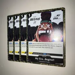 One Piece TCG Card Game - OP09-096 - My Era ... Begins!! - Playset x4 - English - Image 3