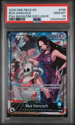 One Piece Boa Hancock, Monkey D Luffy & Shanks PSA Promo SEQUENTIAL PSA 10s - Image 2