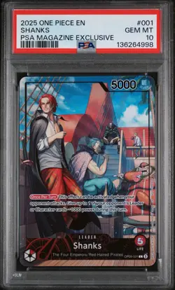 One Piece Boa Hancock, Monkey D Luffy & Shanks PSA Promo SEQUENTIAL PSA 10s - Image 4