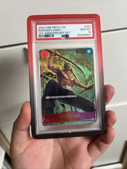 Roronoa Zoro One Piece 2024 Chinese 1st Anniversary Limited SR OP01-025 PSA 10 - Image 1