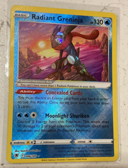 Pokemon Card TCG, Radiant Greninja, Astral Radiance #46/189 - Image 1