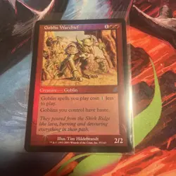 Magic: The Gathering Scourge Goblin Warchief Foil Card NM Condition - Image 1
