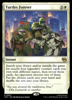 Turtles Forever #0027 TMNT MTG Magic the Gathering card - Image 1