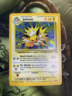 Pokemon TCG Jolteon 4/64 Jungle Holo Vintage Wotc Card Eeveelution - Image 1