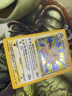 Pokemon TCG Jolteon 4/64 Jungle Holo Vintage Wotc Card Eeveelution - Image 4