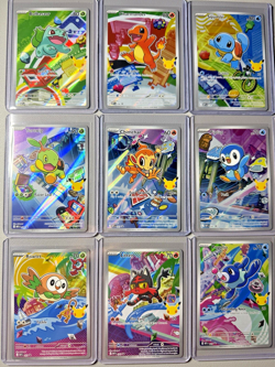 Pokemon 2026 First Partner Illustration Collection Series 1 Promo Set (9 Cards) - Image 1