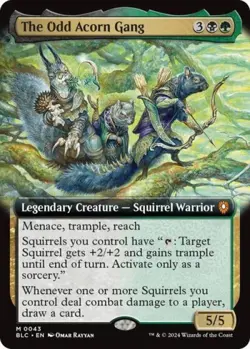 ~ The Odd Acorn Gang (Extended Art) ~ NM Foil ~ Commander: Bloomburrow ~ MTG ~ - Image 1