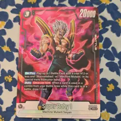 Dragon Ball Super Baby 1 FB04-108 SR Foil Battle Card Bandai from Fusion World - Image 1