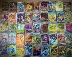 45 Pokemon Cards Chinese Korean AR SAR EX Secret Rares Full Arts BARGAIN - Image 1