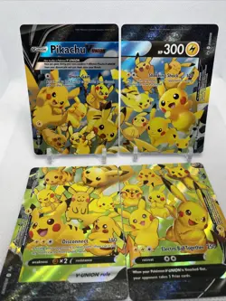Pikachu V-Union [Set of 4] SWSH: Sword & Shield Promo Cards Holo - Image 1