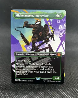 Michelangelo, Improviser (Borderless) Teenage Mutant Ninja Turtles Regular - Image 1