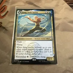 x1 Aang, Swift Savior Aang and La, Ocean's Fury TLA Avatar MTG 204 M/NM Reg! - Image 1
