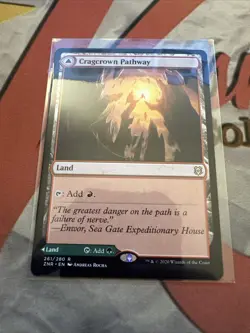 MTG Cragcrown Pathway Timbercrown Pathway Zendikar Rising 261/280 Regular Rare - Image 1