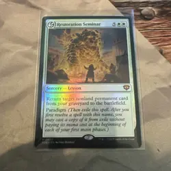 MTG Restoration Seminar (Foil) Mythic MTG Secrets of Strixhaven #0030 - Image 1