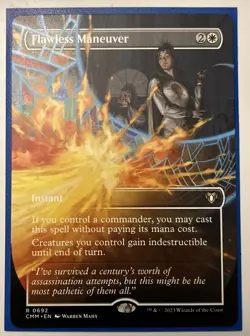 Flawless Maneuver (Borderless) Commander Masters N/M #692 NON-FOIL - Image 1