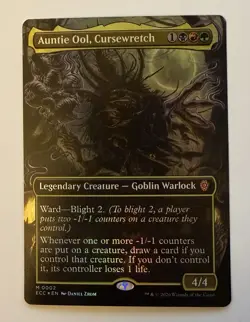 Auntie Ool, Cursewretch (Borderless) Foil NM MTG Commander: Lorwyn Eclipsed ECC - Image 1