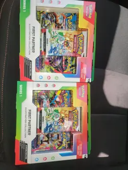 TWO SEALED Pokemon First Partner Illustration Collection Boxes - Image 1