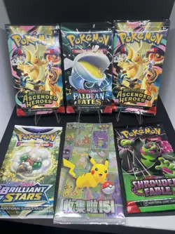 Assorted Pokemon TCG Booster Packs Sealed Lot - Image 1