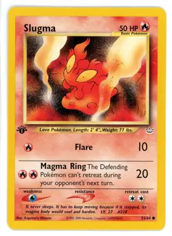 Slugma 53/64 1st Edition Neo Revelation Pokemon Card - Image 1