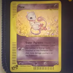 Pokemon Mew 019/165 Expedition Base Set Holo Rare 2002 English 50 HP - Image 1