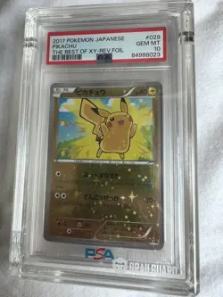 Pikachu Rev. Foil - 029/171 - Pokemon - Japanese Best of XY - PSA 10 GEM MT - Image 1