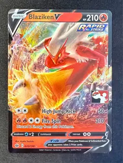 Blaziken V 020/198 Play! Prize Pack Series 1 Pokemon Card Exclusive Stamp Nm/Vlp - Image 1