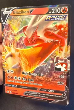 Blaziken V 020/198 Play! Prize Pack Series 1 Pokemon Card Exclusive Stamp Nm/Vlp - Image 2