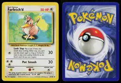 FARFETCH'D 27/102 UNCOMMON BASE SET UNLIMITED POKEMON MP - Image 3