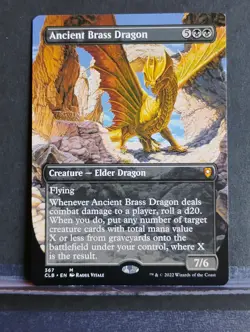 Ancient Brass Dragon (Borderless); Commander Legends: Battle for Baldur's Gate.. - Image 1