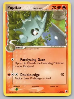 Pupitar 51/113 Uncommon Delta Species Pokemon Lightly Played - Image 1