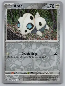 Aron 120/167 Common Twilight Masquerade Pokemon Reverse Holo NM/M - Image 1