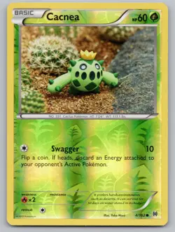 Cacnea 4/162 Common BREAKthrough Pokemon Reverse Holo LP - Image 1