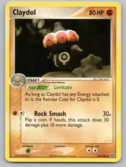 Claydol 24/106 Uncommon Emerald Pokemon LP - Image 1
