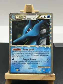 Pokemon 2010 Unleashed Kingdra 85 Ultra Rare Holo MP - Image 1