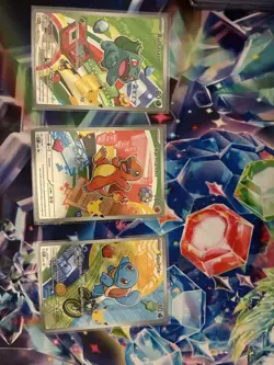 Pokemon First Partner Illustration Collection Series 1 Kanto Gen 1 Starters - Image 1