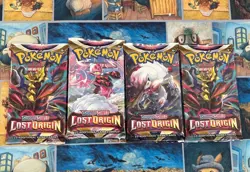 (LOT OF 4) Pokemon TCG Sword and Shield Lost Origin Booster Packs NEW SEALED - Image 1