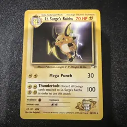 Lt. Surge’s Raichu 28/132 Gym Heroes – 2000 Pokemon TCG (LP) - Image 1