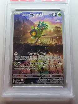 Teal Mask Ogerpon SVP123 Pokemon TCG Twilight Masquerade PSA Mint 9 - Image 3