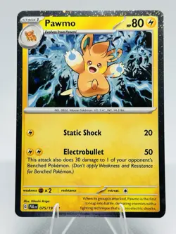 Pawmo 075/193 S&V Paldea Evolved Cosmos Holo Promo Pokemon TCG NM SWIRL - Image 1